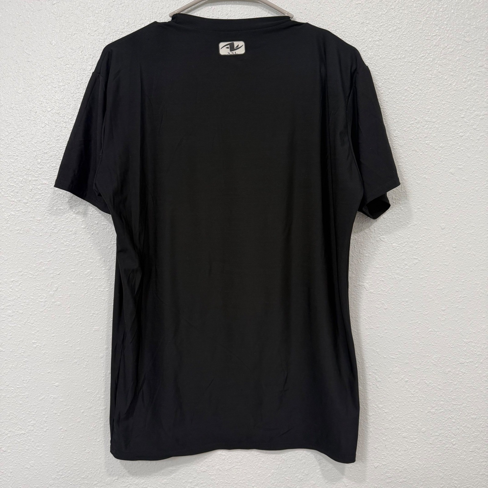 Athletic Works Mens XXL Black Short Sleeve Performance T-Shirt Stretch Gym Top gallery