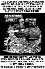 Shake Rattle Roll Model A Coupe Greaser Street Rod Blown Hemi Skull T-shirt W531