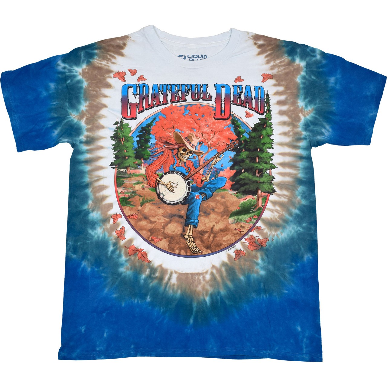 [Limited Edition] Vintage Grateful Dead Banjo Tie-Dye T-Shirt Liquid Blue gallery