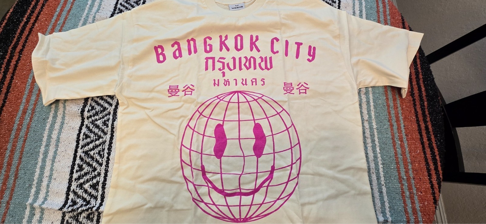 Vintage style Bangkok City graphic T-shirt Size L New Made in Thailand Cotton gallery
