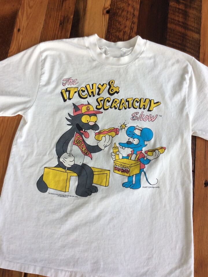 The Simpsons-Itchy & Scratchy Show T-shirt Unisex Tee S-4XL Co672 gallery