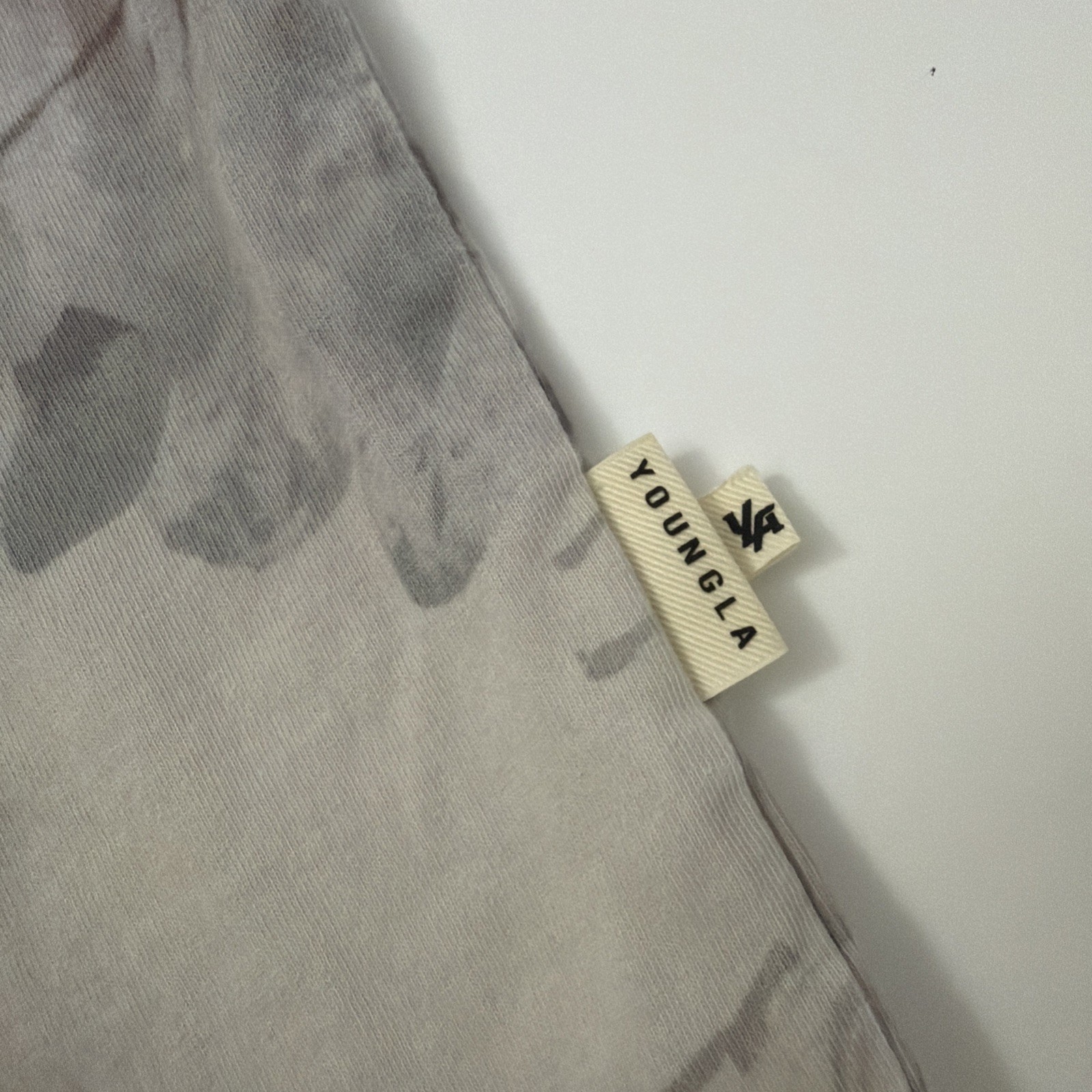 YOUNGLA Camo Tank Top Oversized Streetwear Top M Cropped gallery