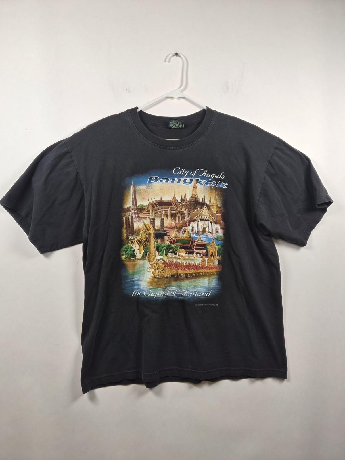 Vintage Bangkok Thailand T Shirt XL City of Angels Joli Golf Souvenir Black Tee gallery