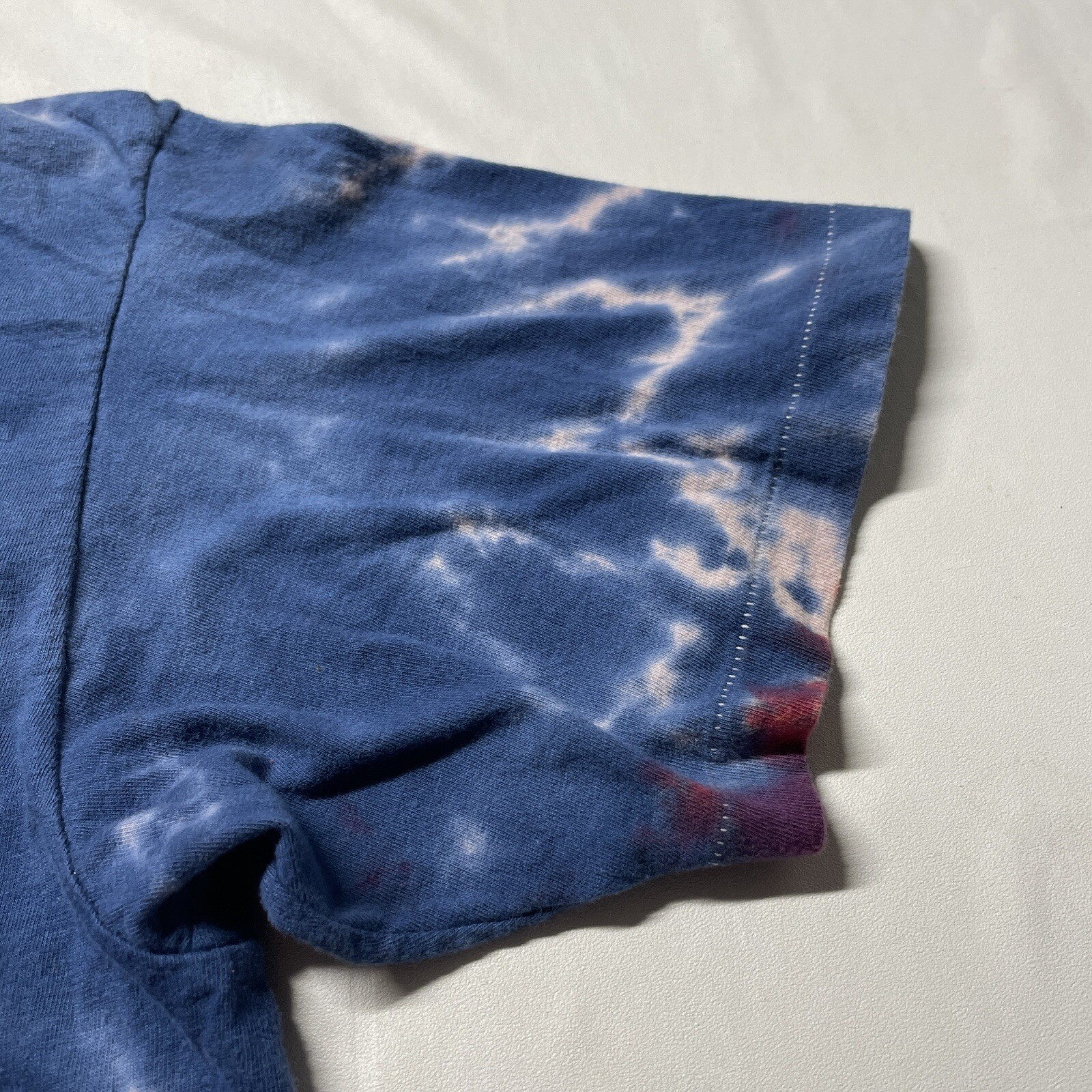 Vintage 90s Single Stitch T-Shirt Men’s Large Tie Dye Patriotic Stars USA Made gallery
