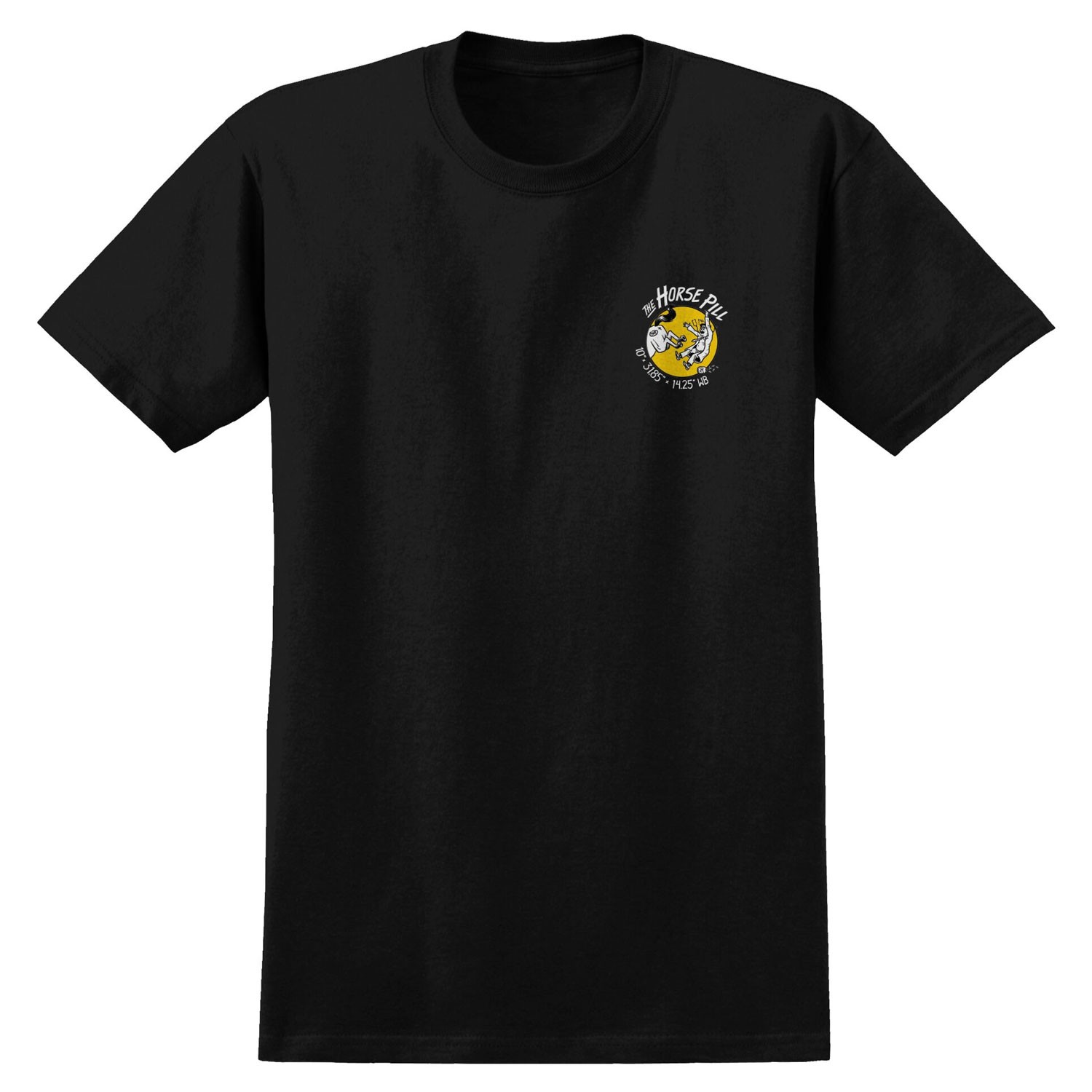Anti Hero Skateboards Shirt Horse Pill Black/Yellow/White Black gallery