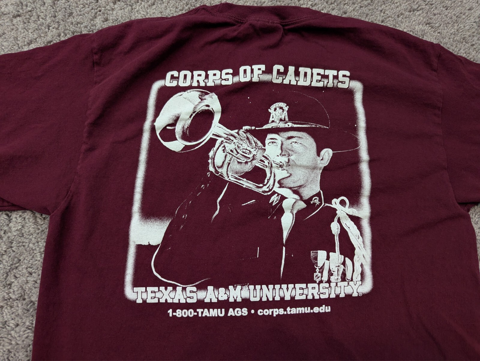 Texas A&M Corps of Cadets T Shirt Mens Medium Red Port & Company gallery