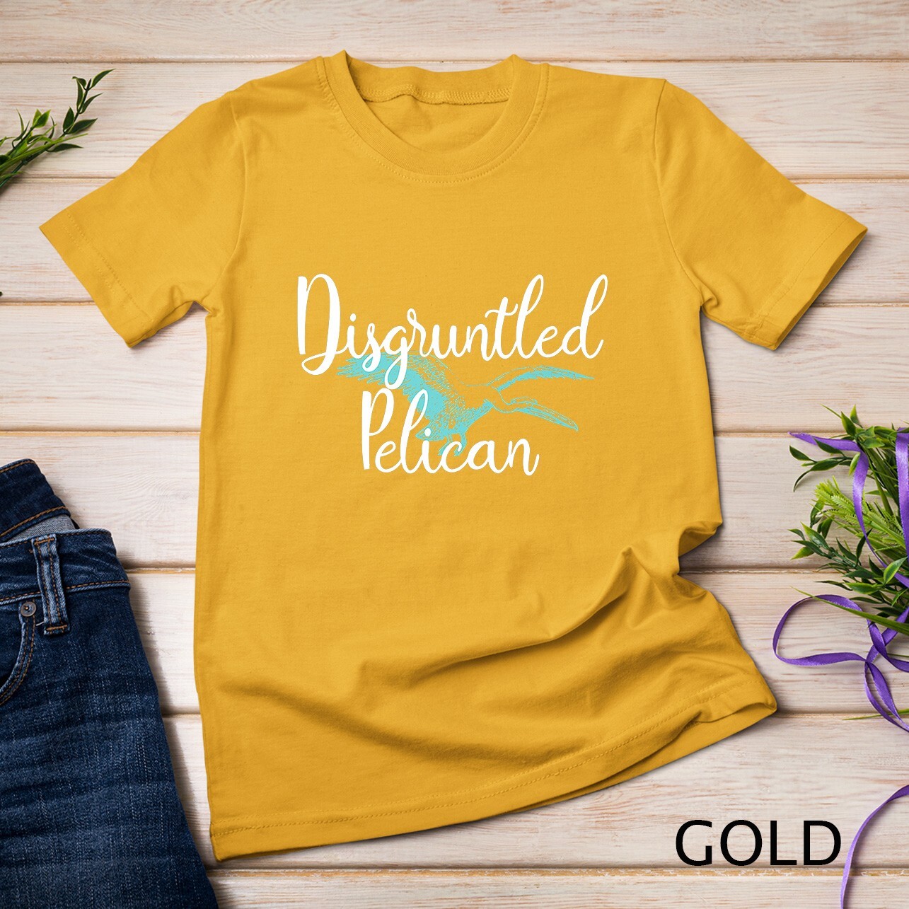 Disgruntled Pelican Funny Quote Premium Unisex T-shirt gallery