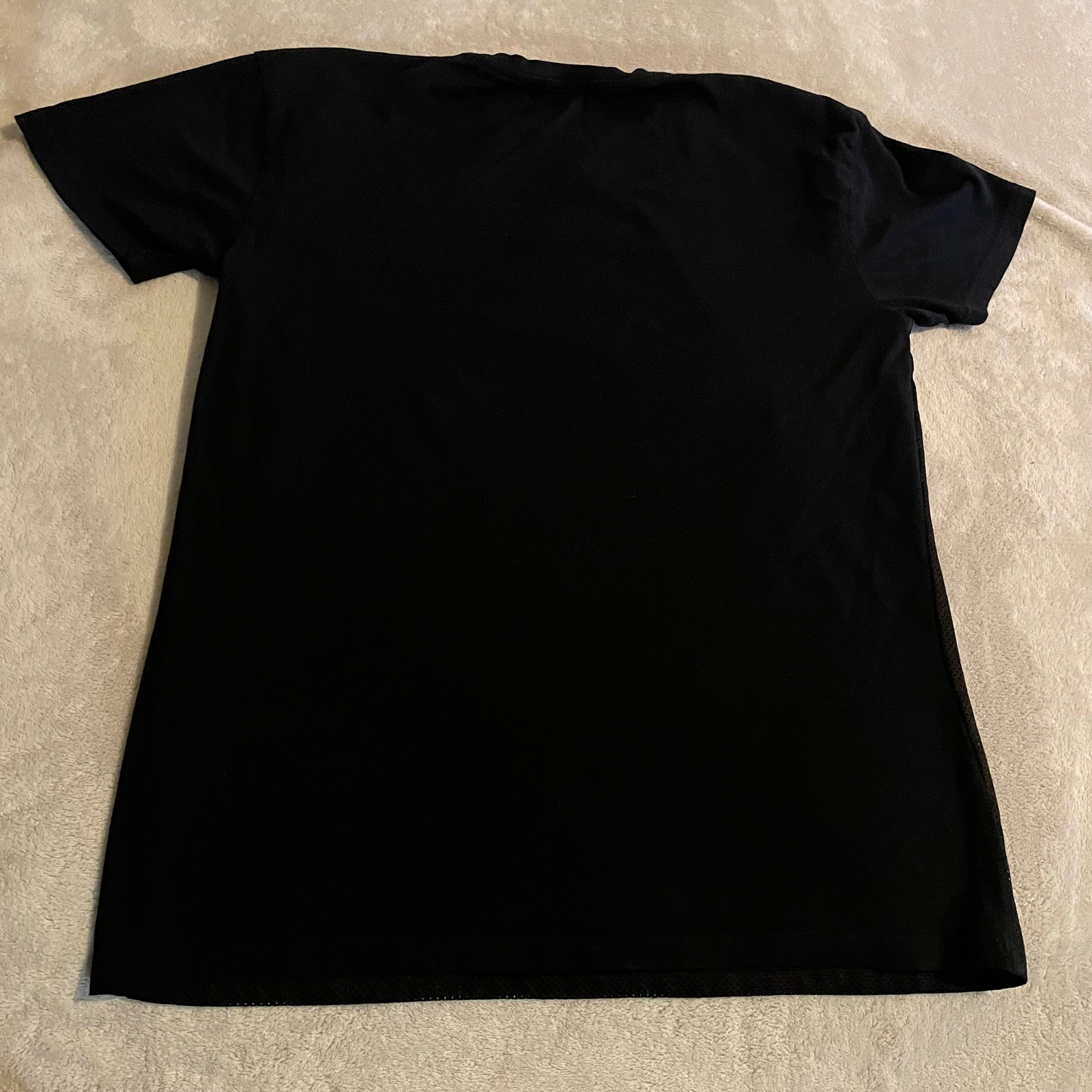 Vintage Topman Mens Large Black Mesh Tri State Graphic T-Shirt Short Sleeve Tee gallery