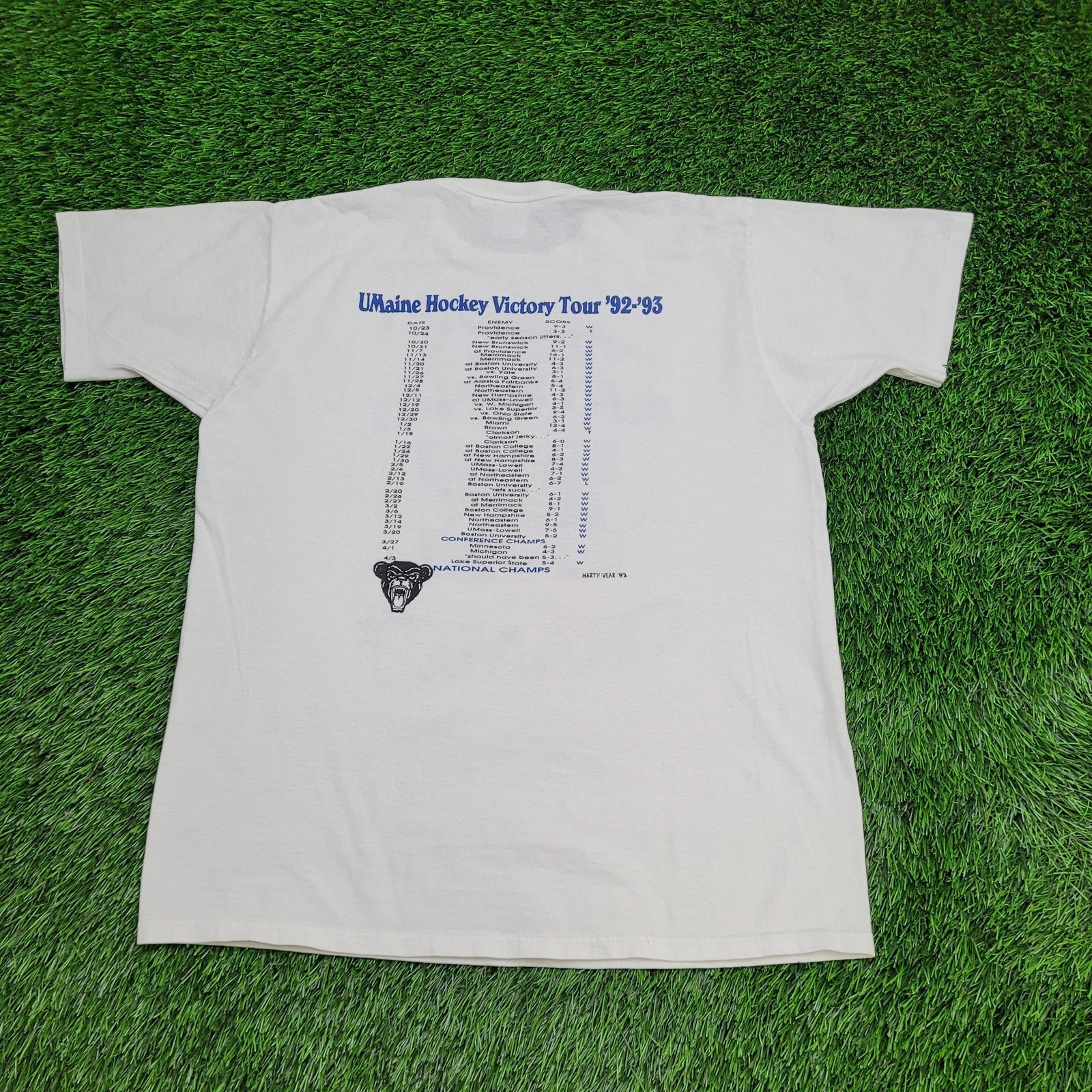 Vintage 1993 JERZEES Shirt M/L 21x27 National Championship gallery