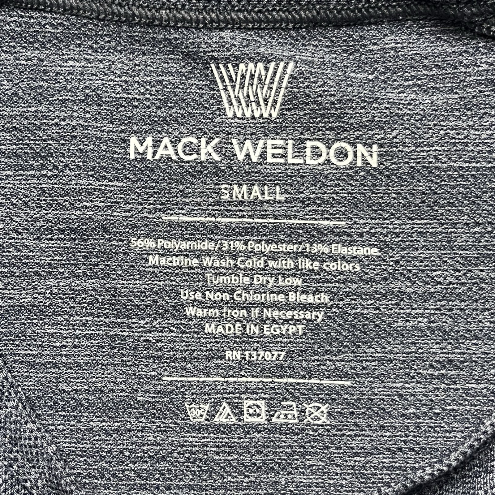 Mack Weldon Shirt Mens Small Gray Long Sleeve Stretch Breathable Lightweight gallery
