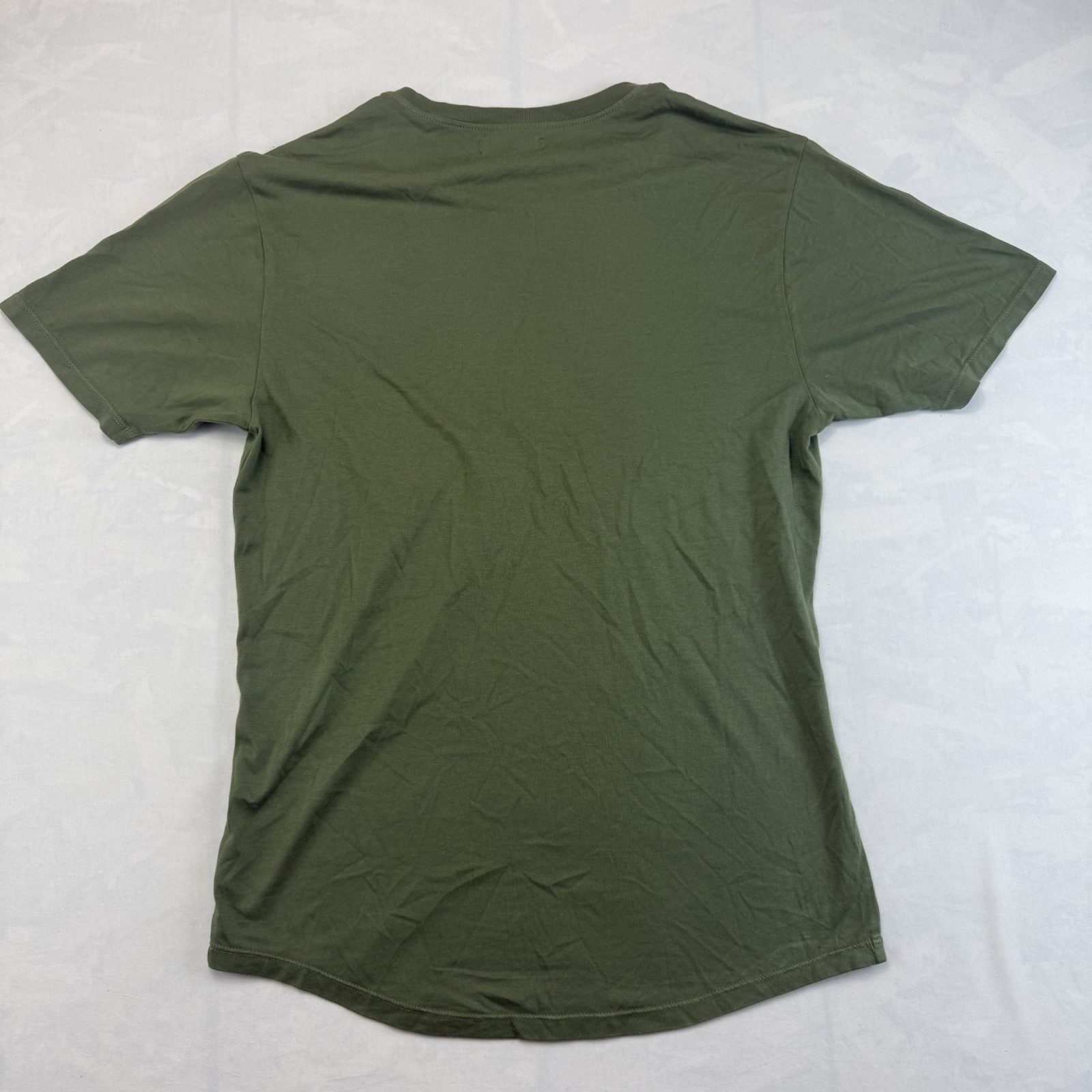 American Trench Made in USA Olive Green Crew Neck T Shirt Small gallery