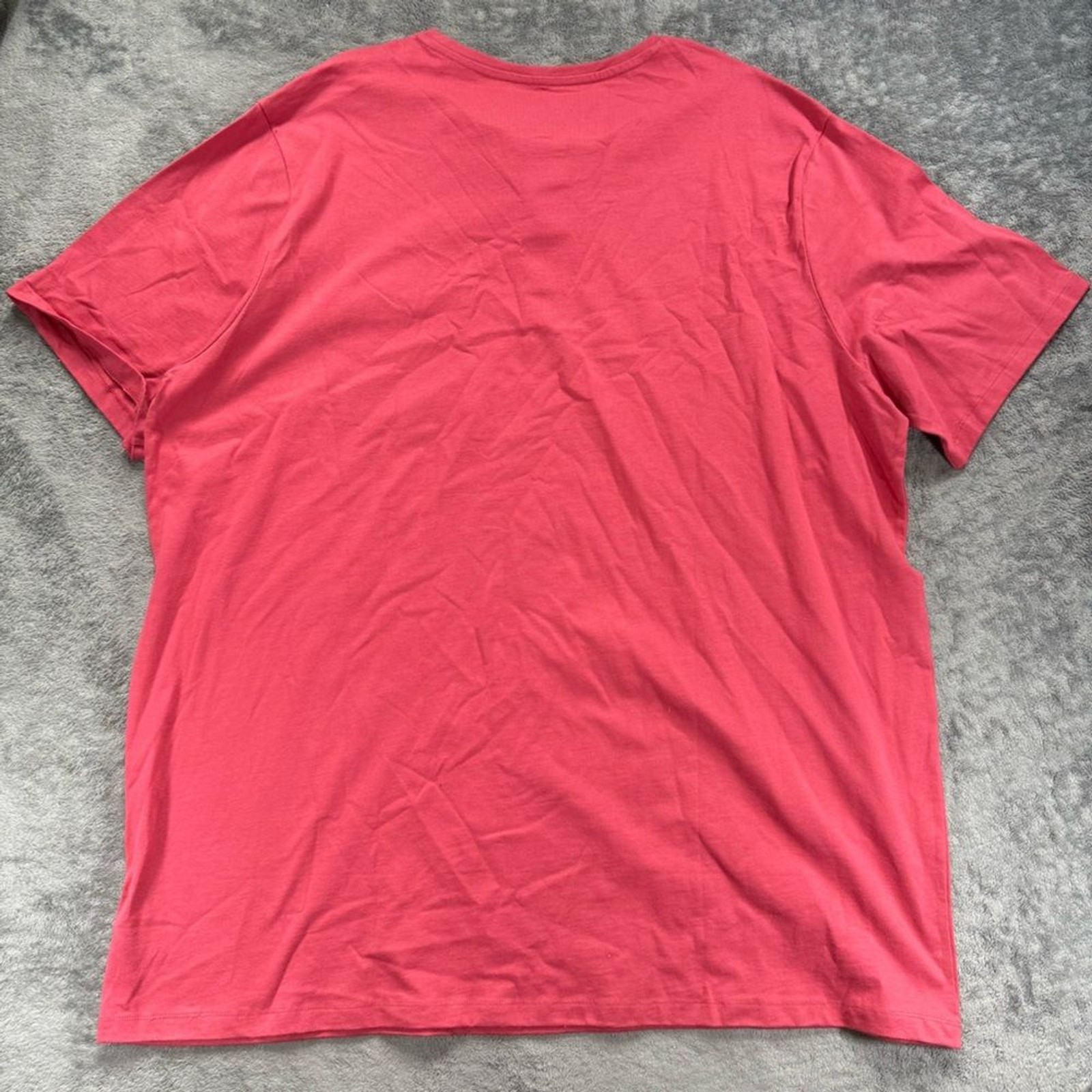 Harbor Bay Men’s 3XLT One Pocket Henley Short Sleeve Tee Coral Red NEW gallery