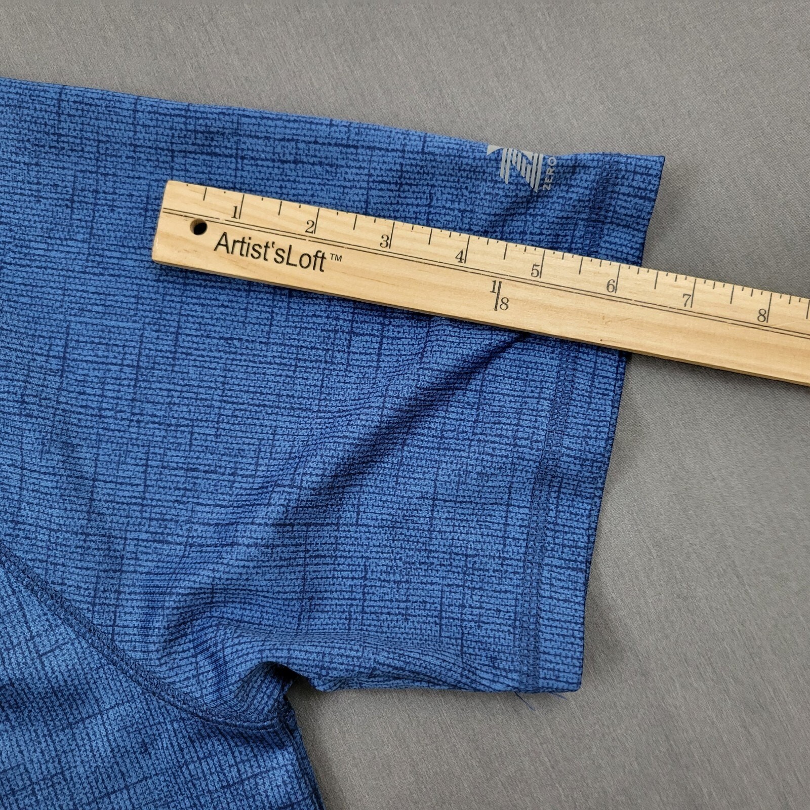 Zeroxposur Shirt Mens Large L Short Sleeve UPF 50+ Sun Protection Woven Blue gallery