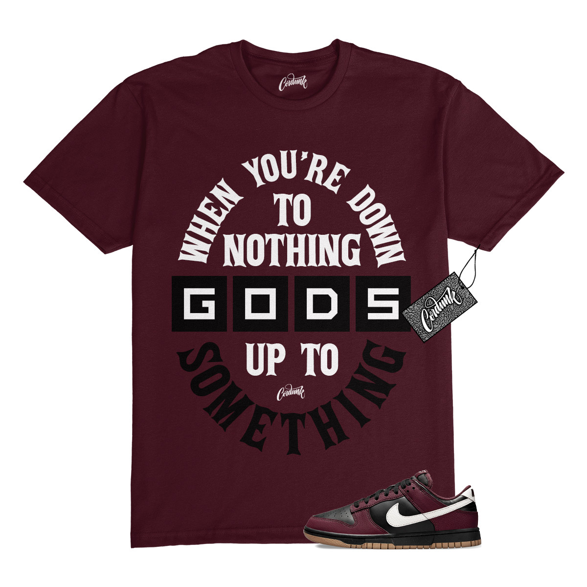 Dunk Burgundy Crush Black White Next Nature T Shirt Match DTN gallery