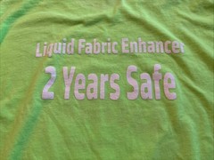 Neon Green Gain Fabric Softener Jerzees 50/50 T Shirt Two Years Safe Sz XL