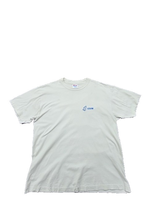 Hanes Beefy-T Men’s XL White Cotton Crewneck T-Shirt Pre-Shrunk