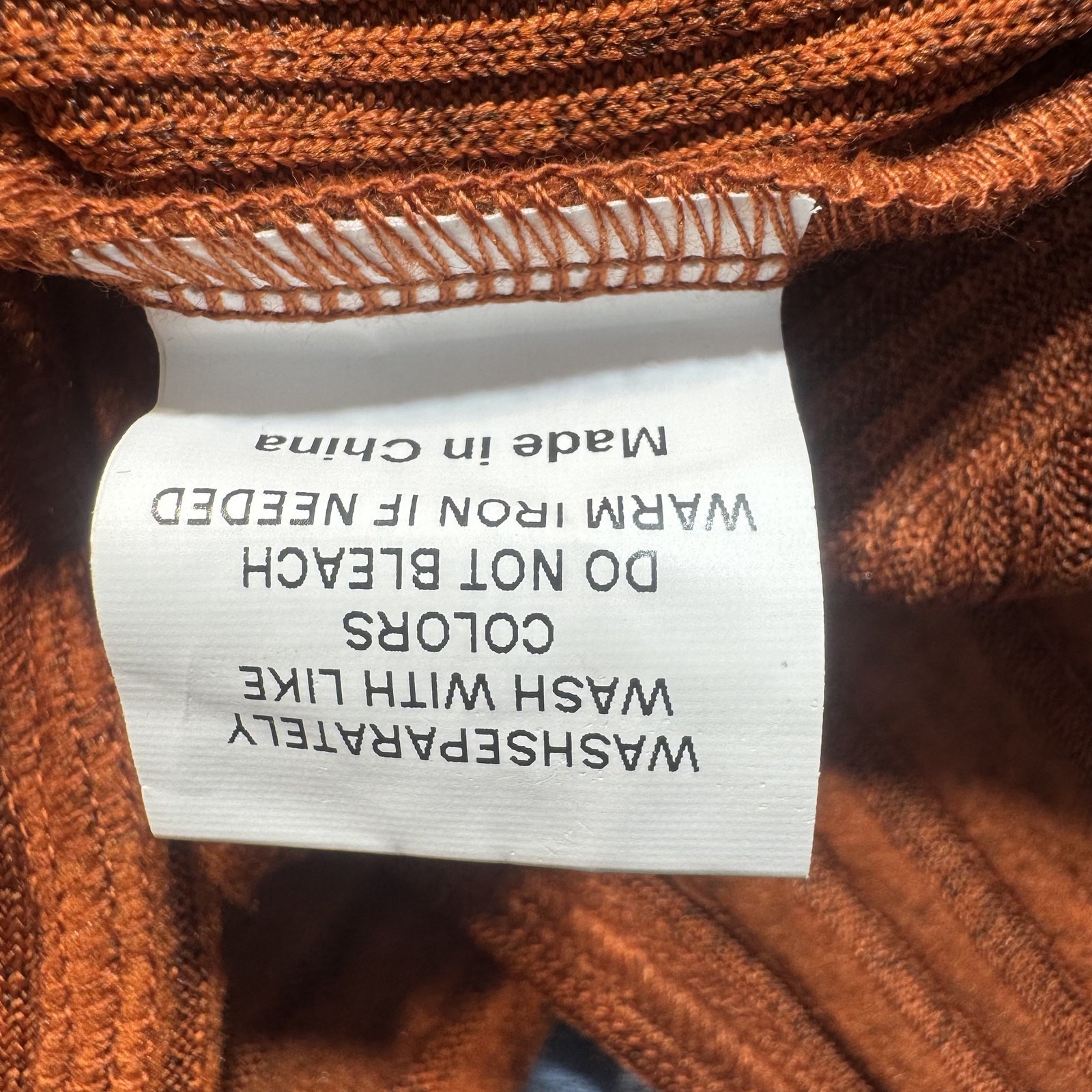 Long-Sleeved Casual Sweater Men Sz 3XL Orange New Without Tags gallery