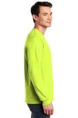 High Visibility Work Safety Green Long Sleeve Shirts Gildan 6 Pack Hi Vis Work