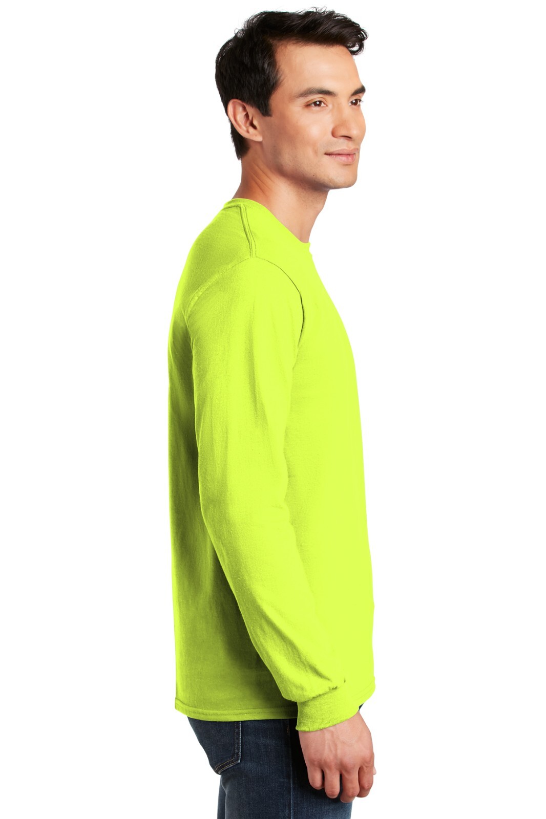 High Visibility Work Safety Green Long Sleeve Shirts Gildan 6 Pack Hi Vis Work gallery