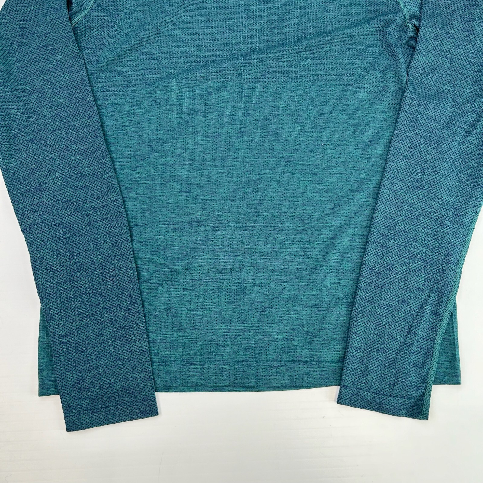 Lululemon Shirt Men Small Heather Teal Long Sleeve Train Work Party Run Gym Ex gallery