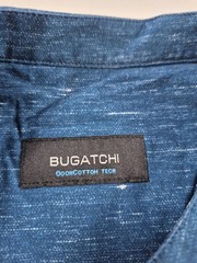 Bugatchi Shirt Mens Medium Teal Blue OoohCotton Tech L/S Blade Collar Henley Tee