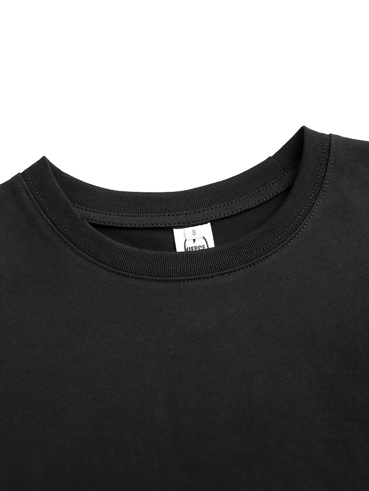 Niepce Japanese Streetwear Embroidery T-shirt Movement of Cranes Graphic Tee gallery