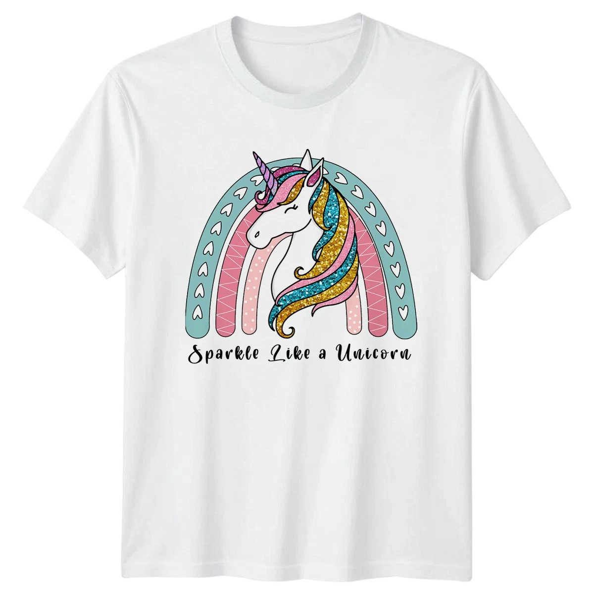 Sparkle Like A Unicorn White T-shirt gallery