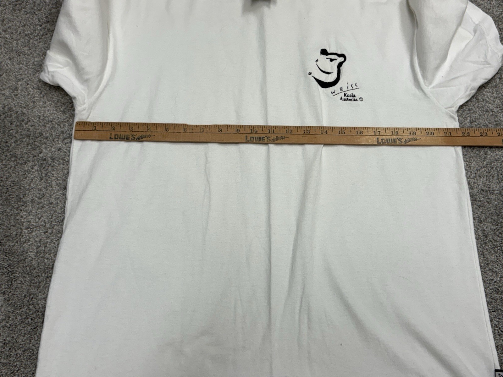 Vintage Koala Weiss Australia Short Sleeve T Shirt White Art Large L gallery