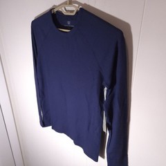 NWT Mack Weldon Thermal Shirt Men S WARMKNIT Waffle Long Sleeve Wool Blend Blue