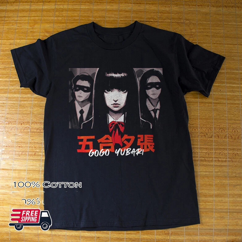 G0G0 Yubari Black Cotton T Shirt Full Size Unisex BT1388