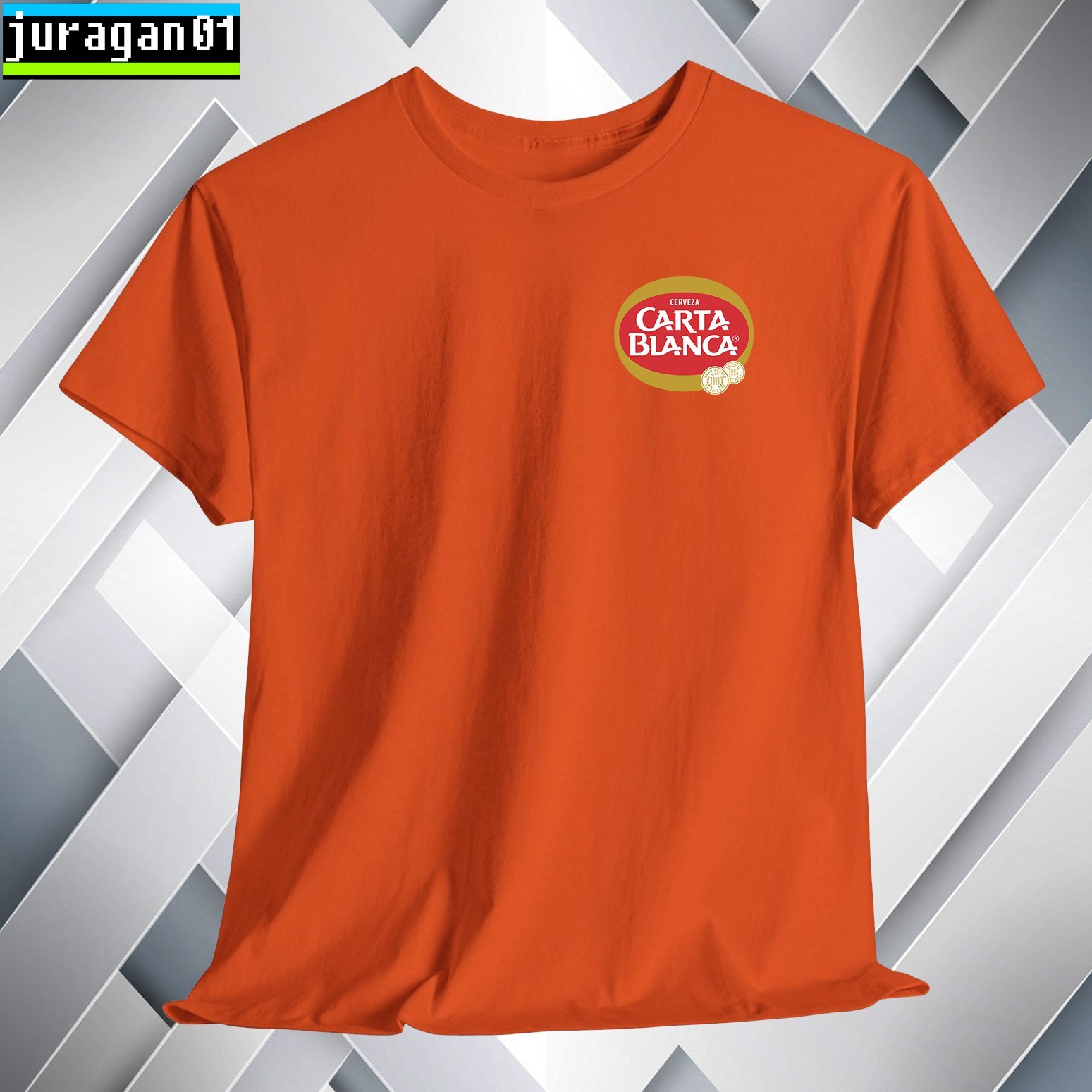 Carta Blanca Mexican Beer T-Shirt Logo Many Colors Size S to 5XL Made in USA gallery