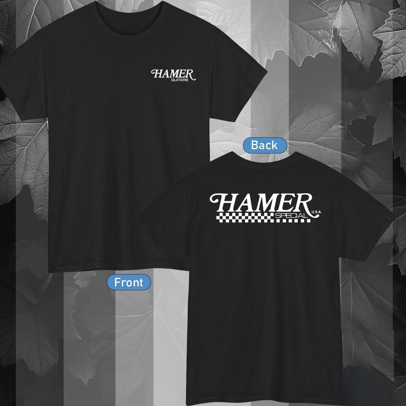 Hamer Guitar Logo Active T-Shirt Color Black/Red/Navy/Blue/White/Grey S-5XL gallery
