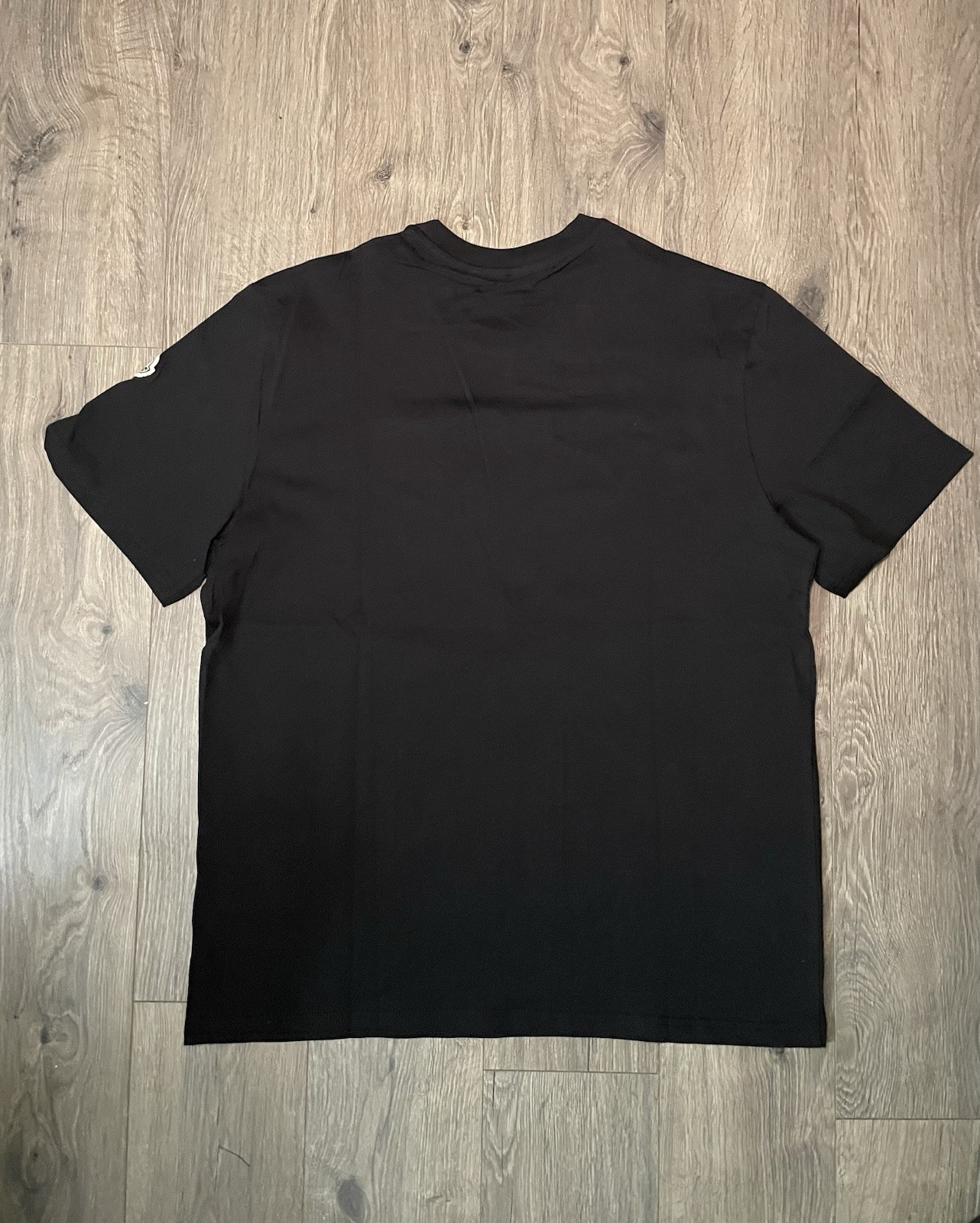 Moncler Multi-Colored Triple Logo Men’s Black Cotton T-Shirt Large Short Sleeve gallery