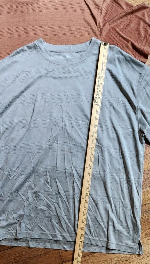Burma Bibas seven Lot Of 2 men’s Modal rayon blend crewneck Tshirt XL Dot Stripe gallery