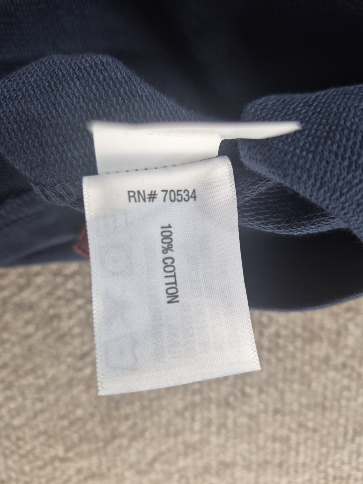 Orvis Midweight T-shirt Men Sz XXL Dark Navy/Peach Long Sleeves Cotton Pocket gallery