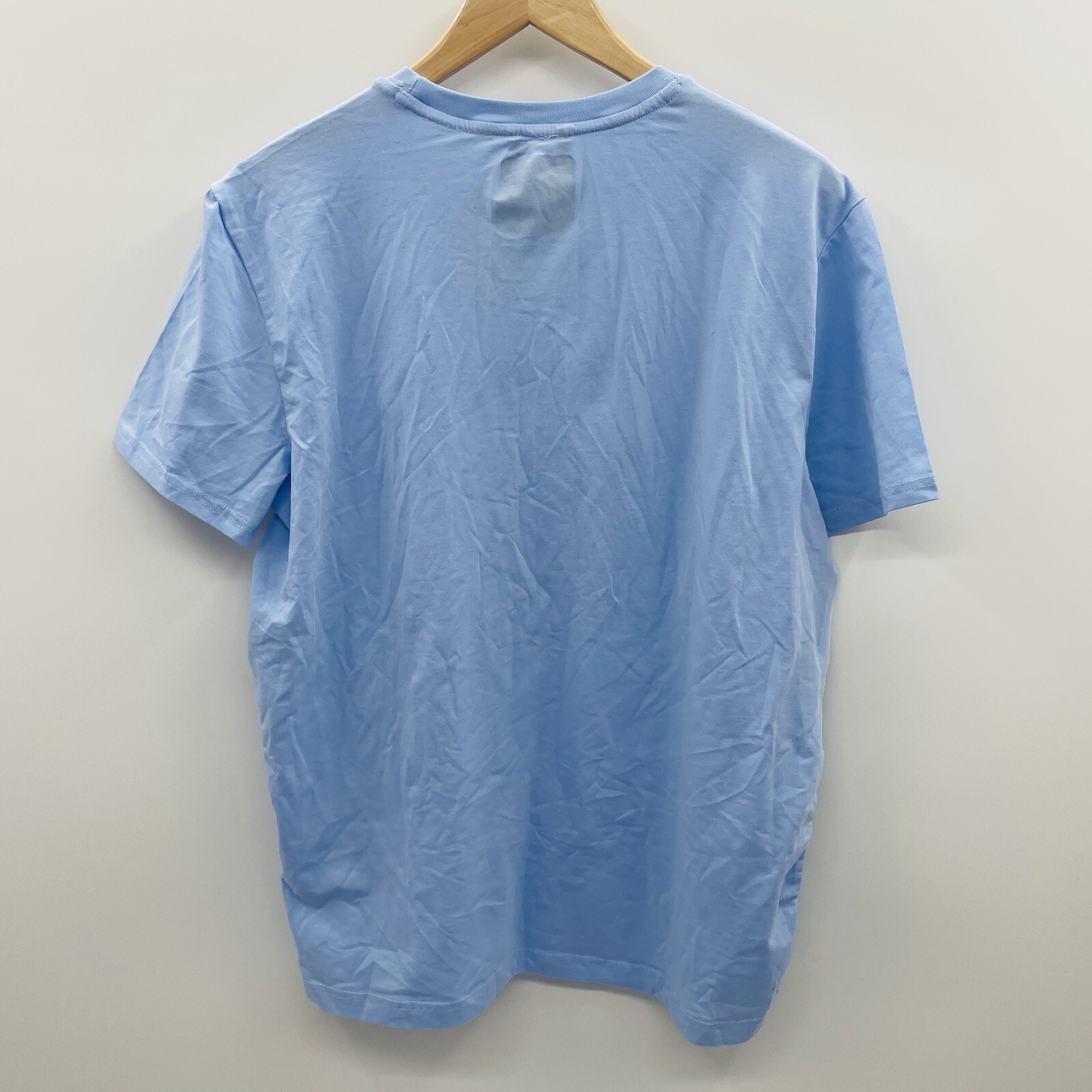 Nautica Mens Large Classic-Fit Solid Crew Neck Pocket T-Shirt in Blue FLAW 1333 gallery