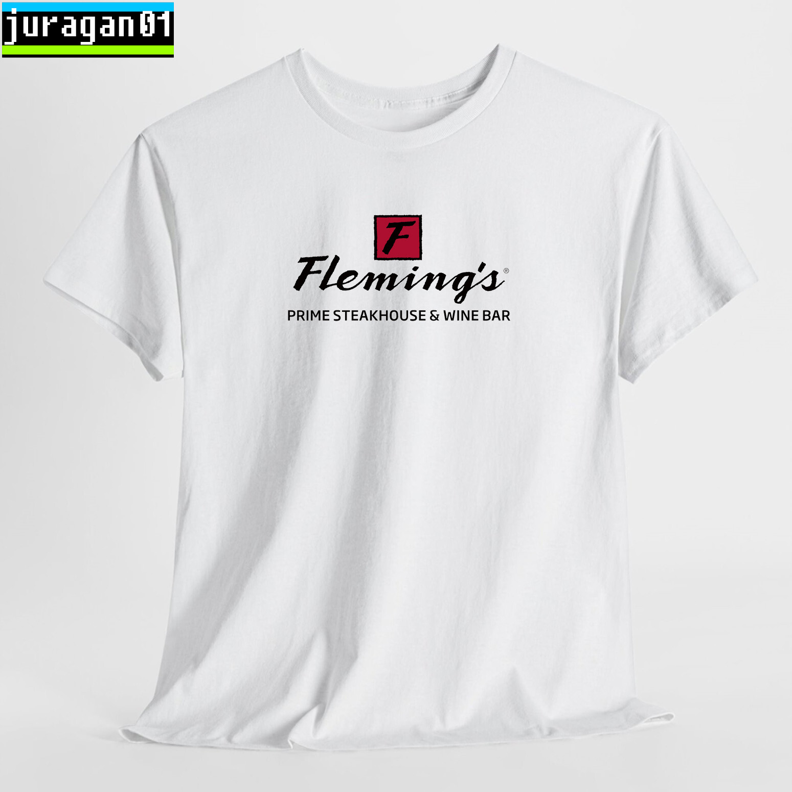 Fleming's Prime Steakhouse Logo Black/Navy/Sport Grey/White/Choco T-Shirt S-5XL gallery