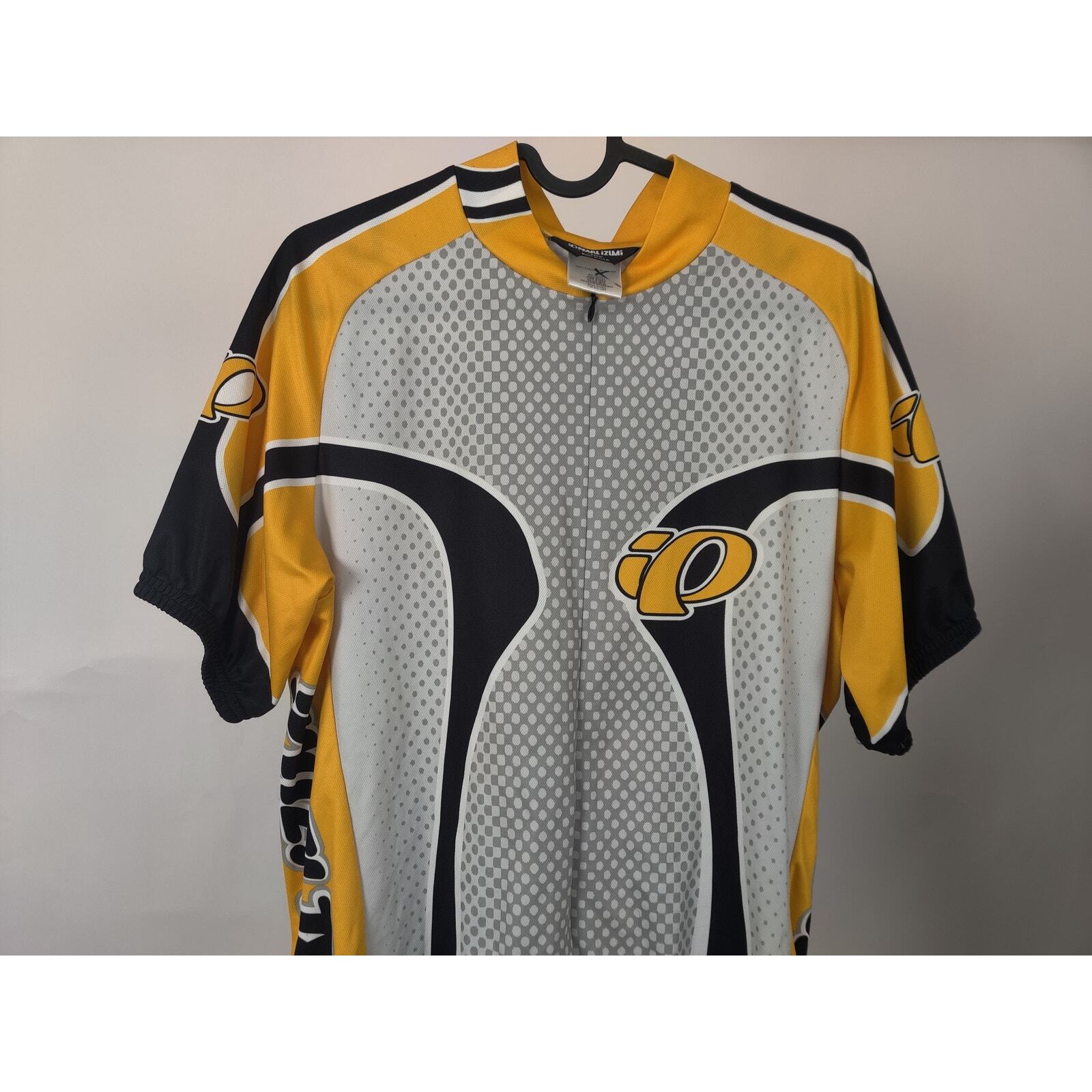 (V) Pearl Izumi Men cycling jersey sport lightweight sz L Made in USA gallery