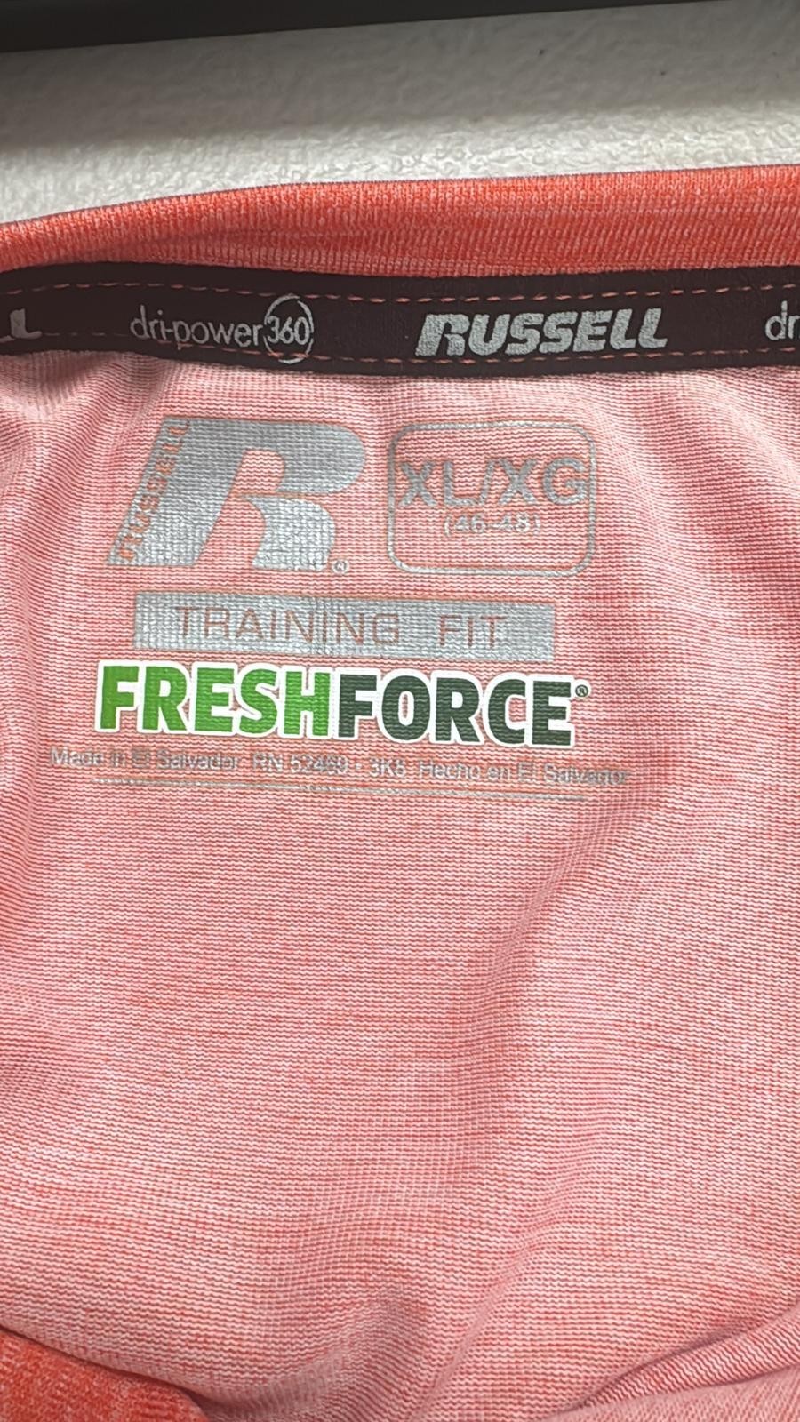 Russell Dri-power 360 Fresh Force Orange XL Polyester Blend T gallery