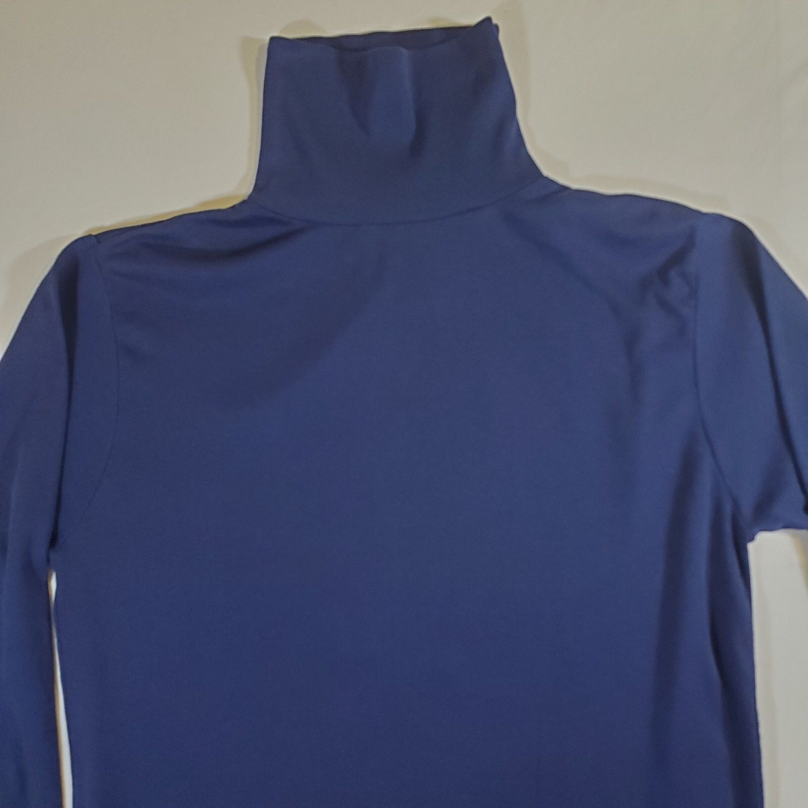 Oakton Ltd Blue Turtleneck Polycotton VTG 80s - Large Long Sleeve TShirt Shirt gallery