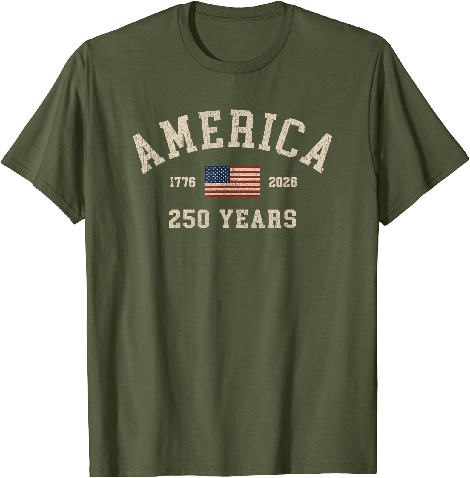 America 250 Years USA United States Flag July 4th 2026 1776 T-Shirt gallery