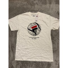 Fila NYC Globe Tee Mens Large White Flushing Meadows NYC Tennis Graphic T-Shirt