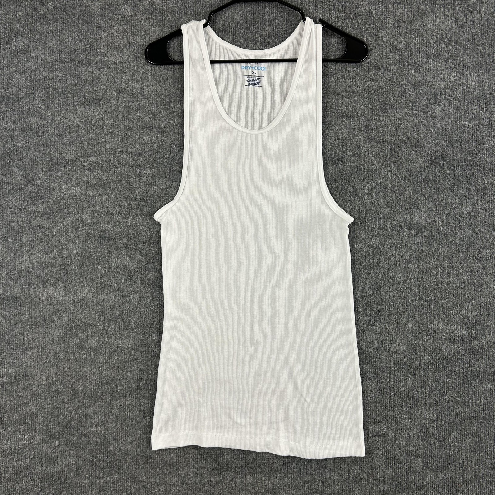 Stafford Tank Mens XL Dry+Cool Tagless Undershirt 4 Pack Ribbed White Basic gallery