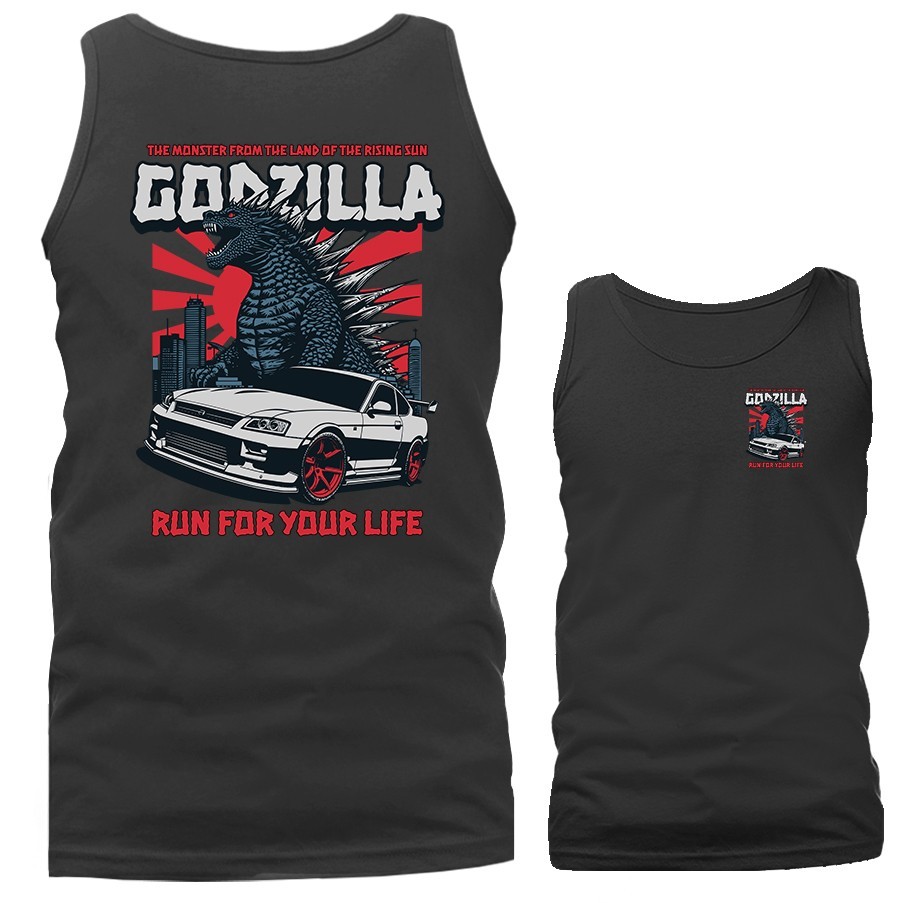 Godzilla Imported Tuned Custom JDM Sports Car Tank Top gallery