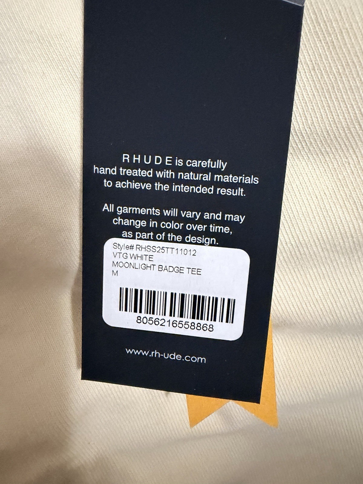 Rhude Moonlight Badge Tee Logo Graphic Crew Neck Short Sleeve T-Shirt Men M gallery