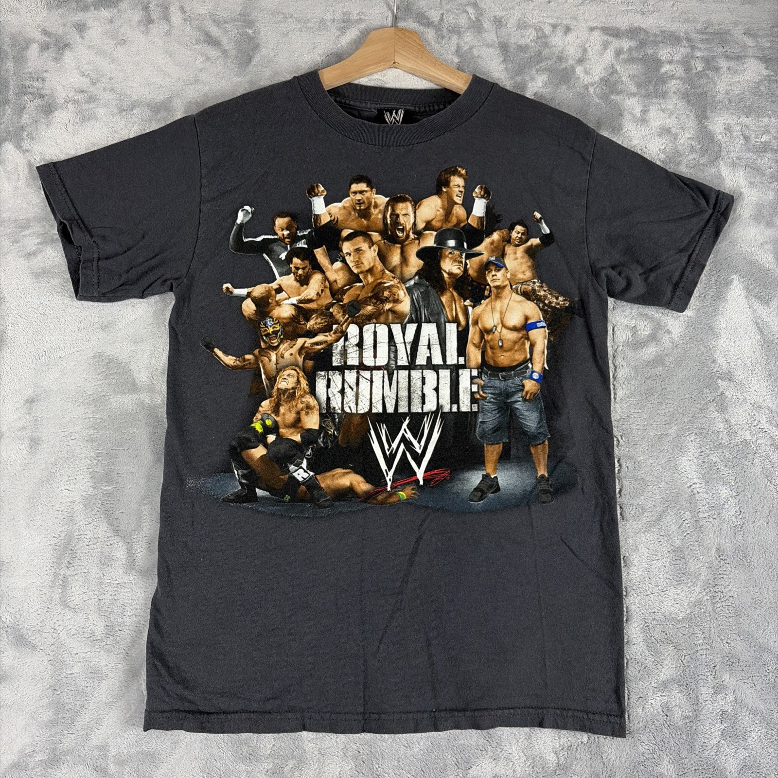 2009 WWE Royal Rumble Portrait Logo John Cena Undertaker Triple H Size Small gallery