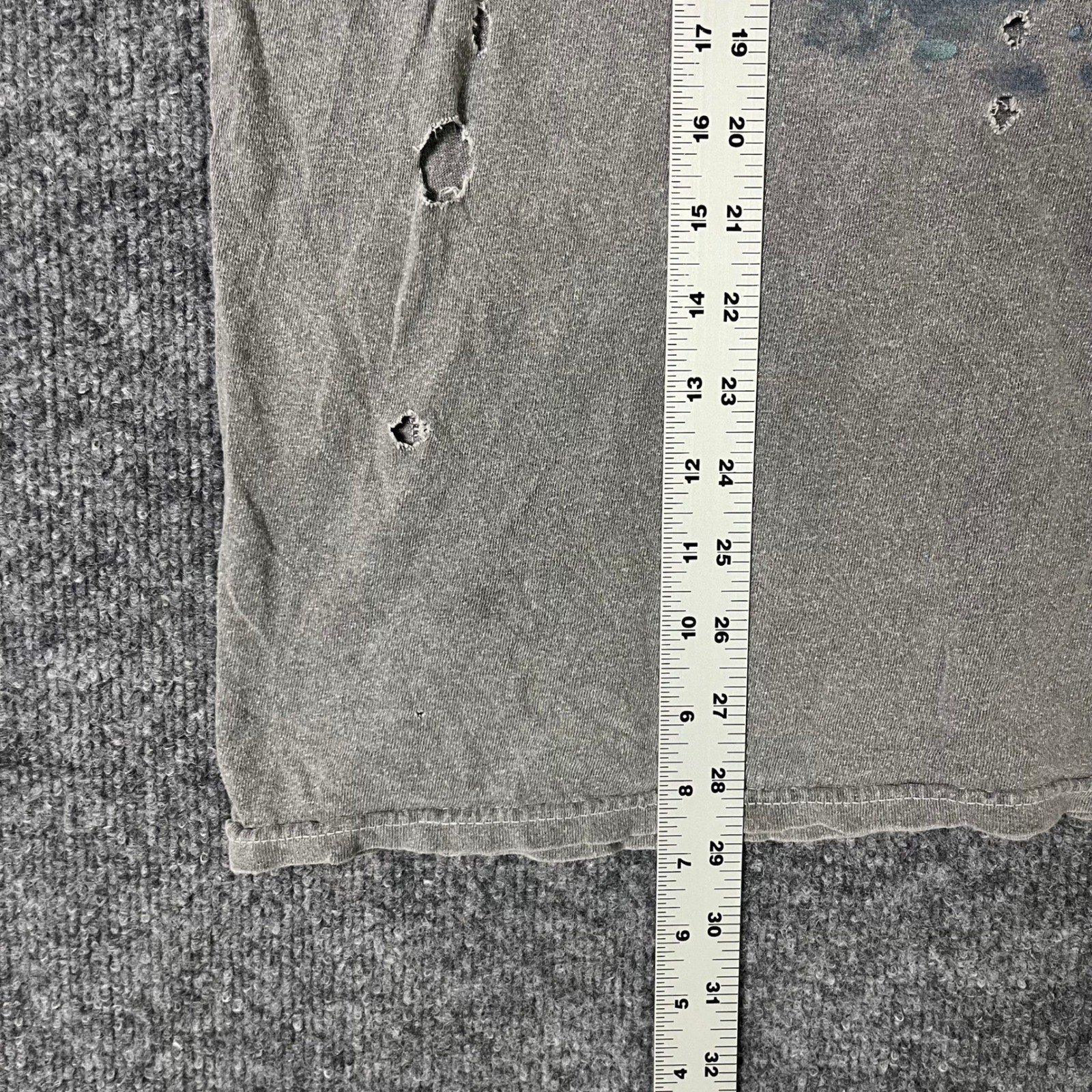 Nirvana T-Shirt Mens Size OS Gray Distressed Graphic Rock Band Kurt Cobain Tee gallery