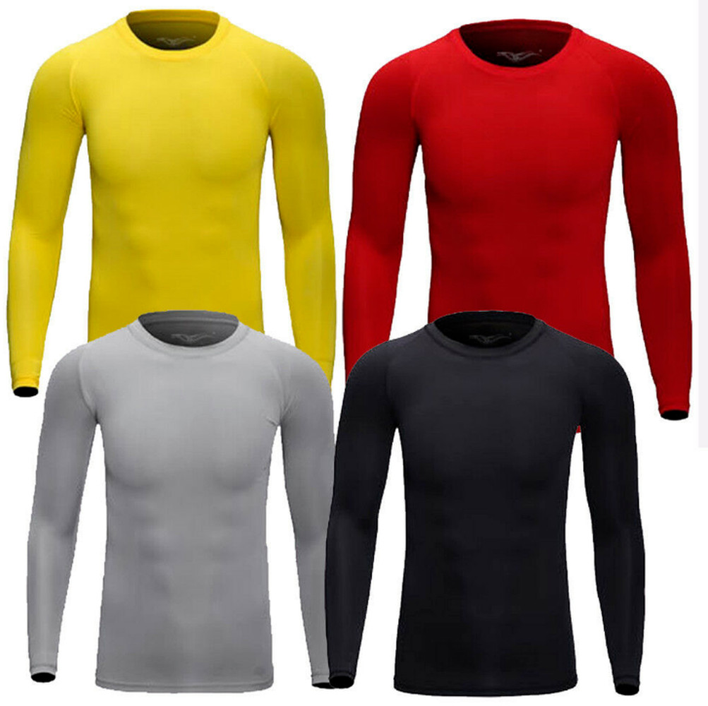Men Sport Long Sleeve No Plush Underwear Johns Winter Thin Basic Crew Tops Shirt gallery