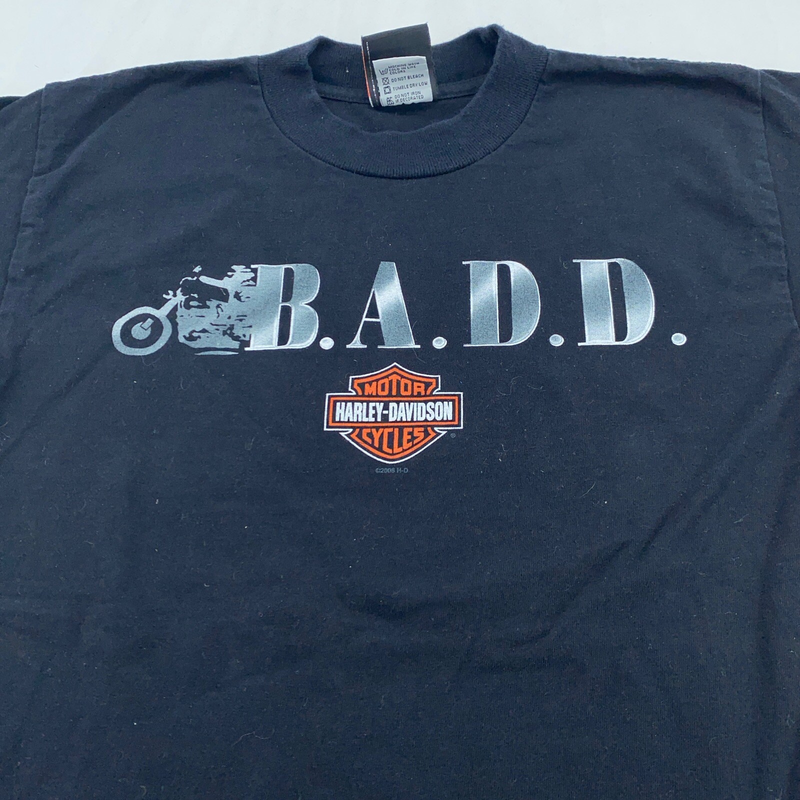 vtg HARLEY DAVIDSON BIKERS AGAINST DRUNK DRIVERS NYC T-Shirt 2XS/XS motorcycle gallery