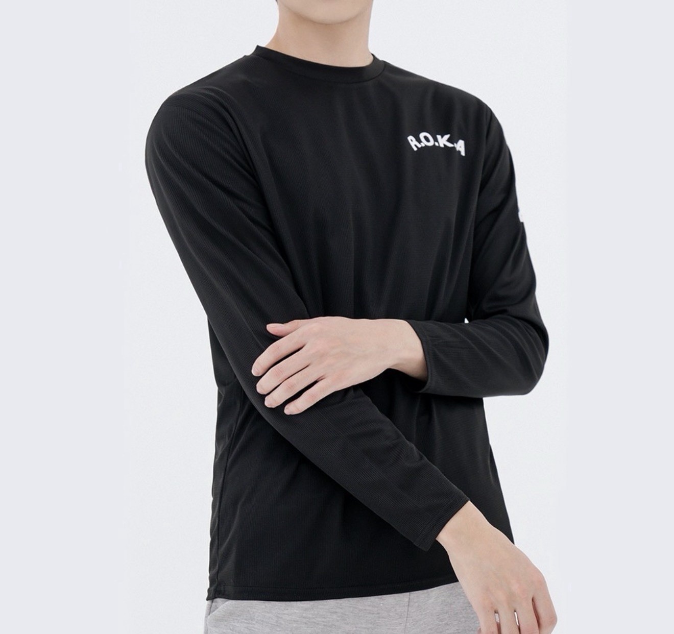 ROKA Korea Army Long Sleeve T Shirt Military Training Casual Gym Wear gallery